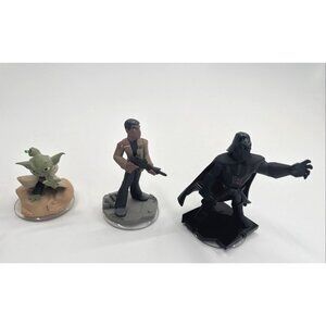 Disney Infinity Figures Lot of 3 Star Wars Darth Vader Kanan Yoda 3.0